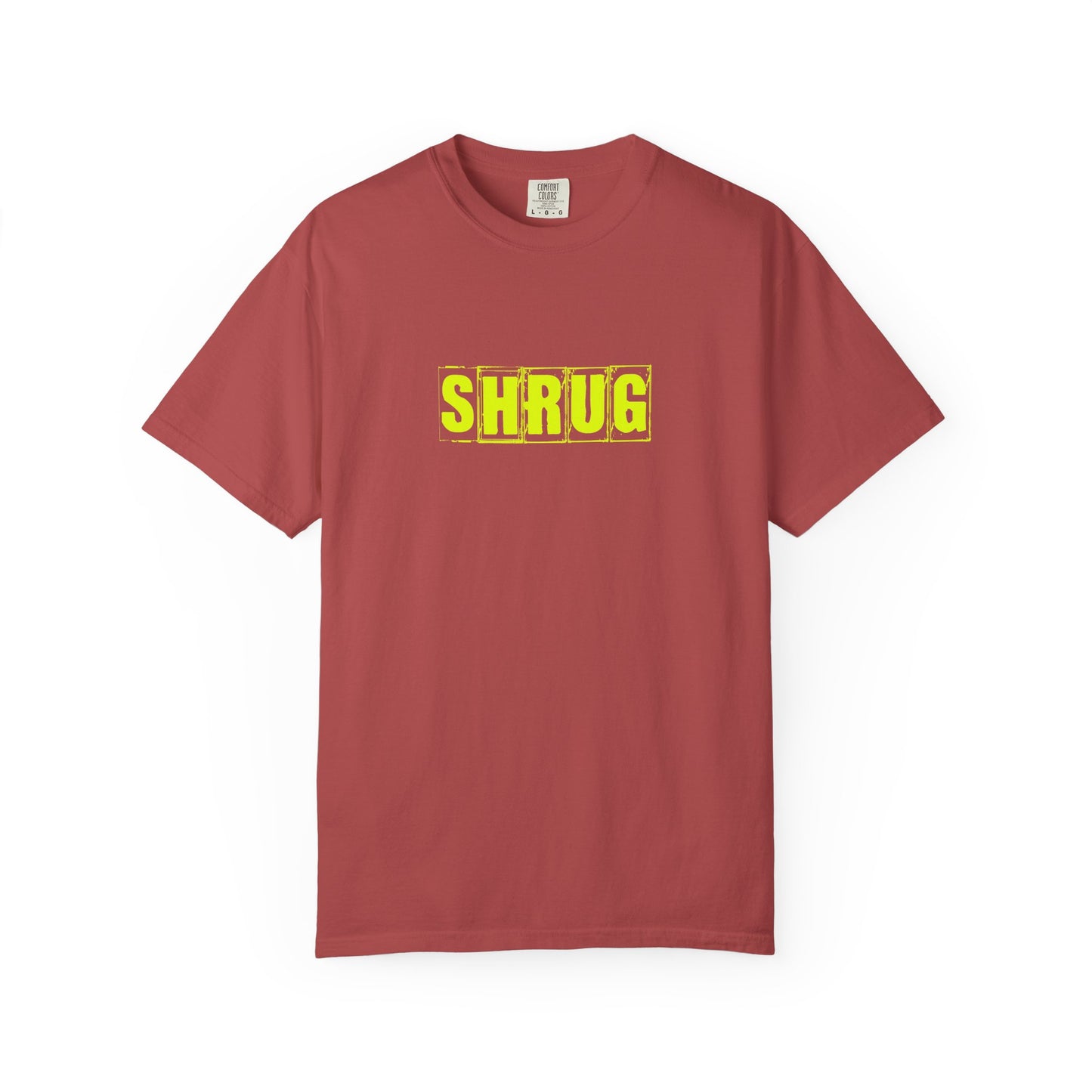 C2)  SHRUG Yellow Print  T-Shirt