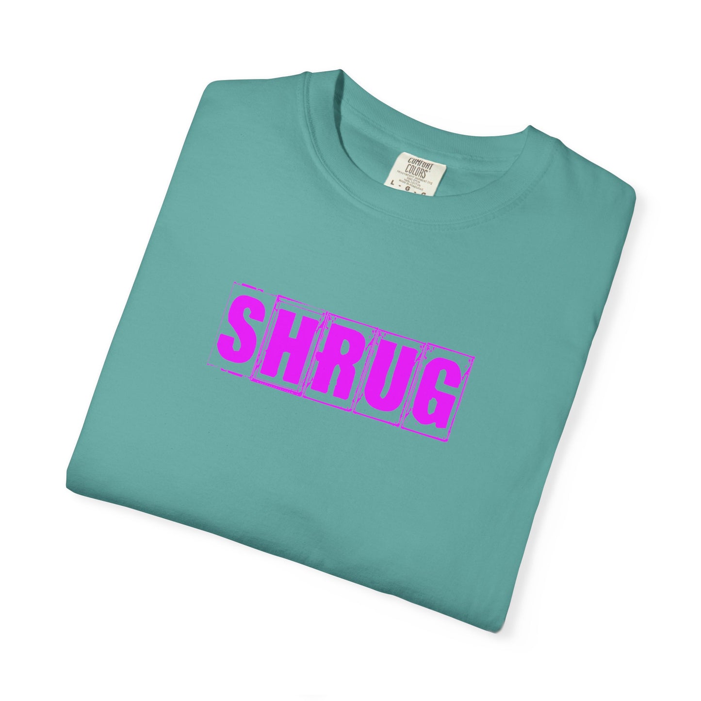 C5)  SHRUG Purple Print  T-shirt