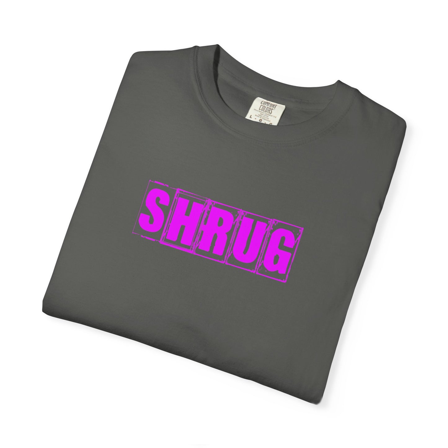 C5)  SHRUG Purple Print  T-shirt