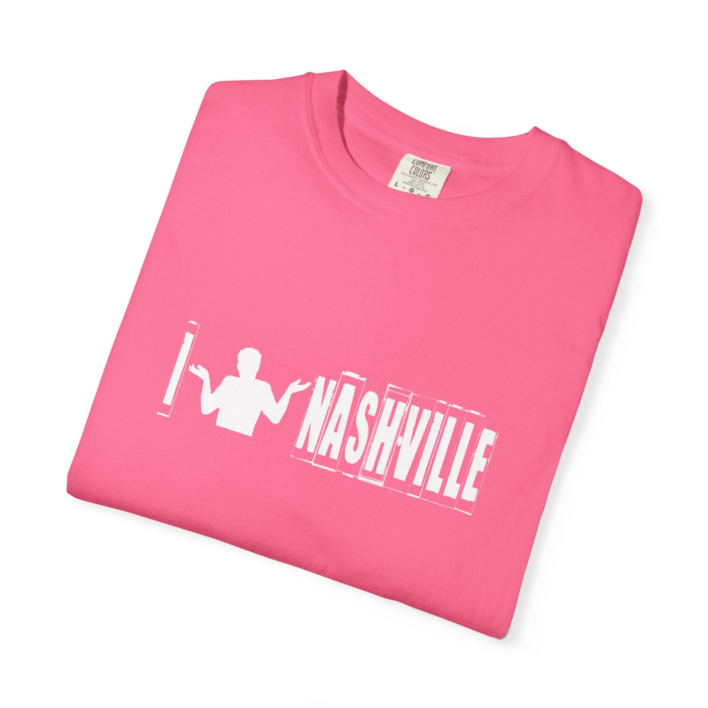 B6)  I Shrug Nashville - Unisex Garment-Dyed T-Shirt