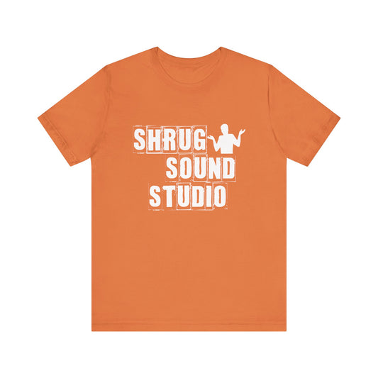 SHRUG SOUND STUDIO Unisex Jersey Short Sleeve Tee