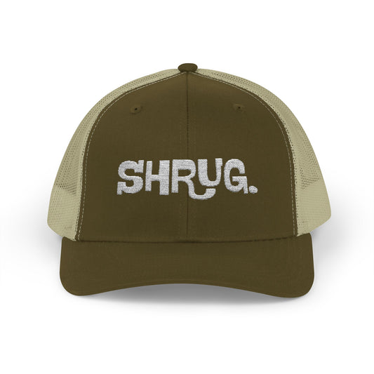 K) Shrug. Trucker Hat – Casual Snapback Mesh Cap