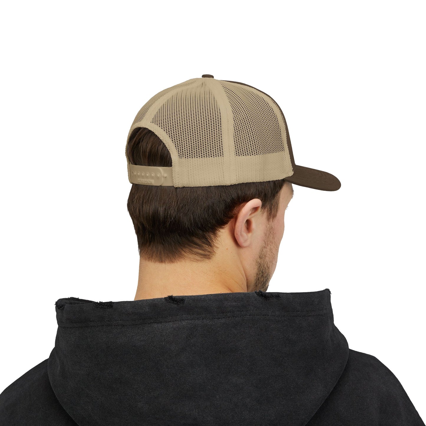 B5) Shrug. Trucker Hat – Casual Snapback Mesh Cap