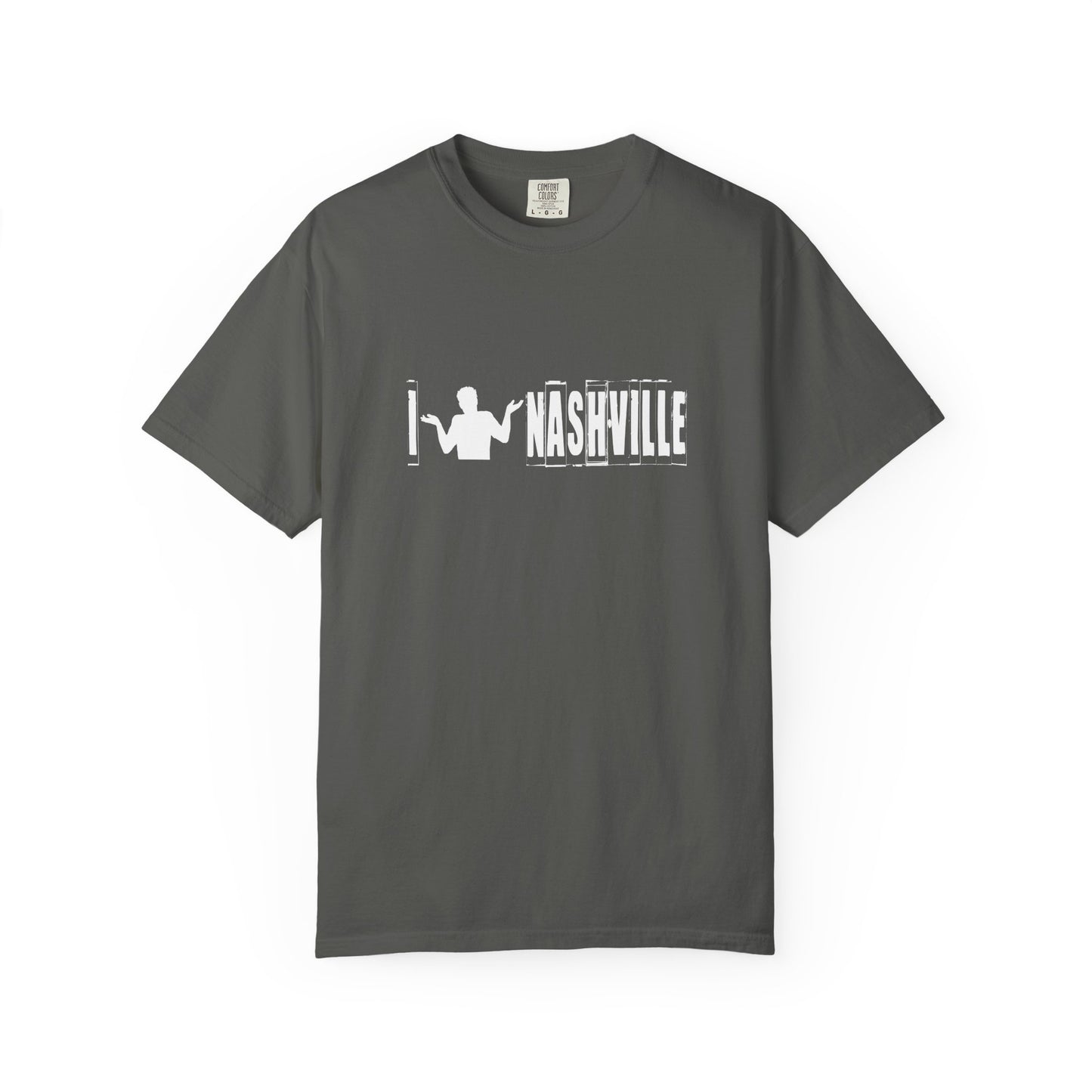 B6)  I Shrug Nashville - Unisex Garment-Dyed T-Shirt