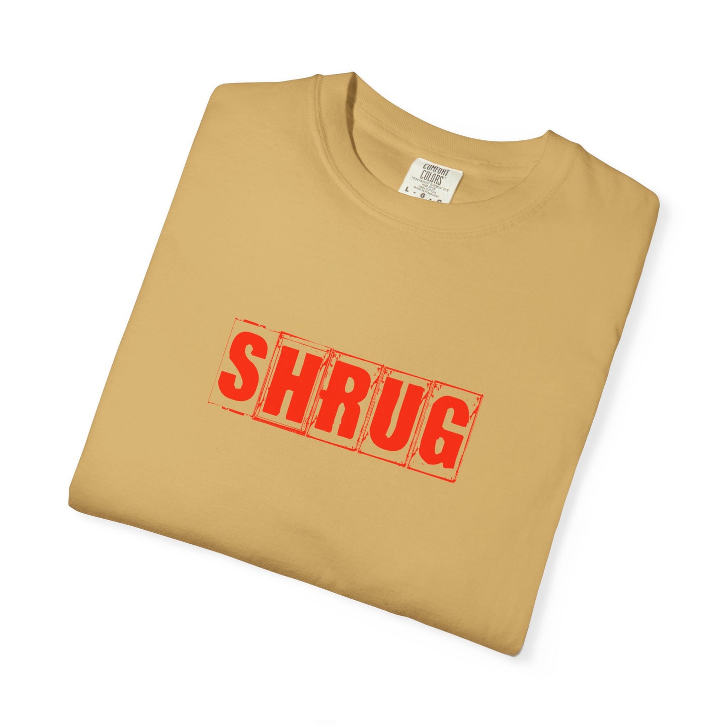 C4)  SHRUG Red Print  T-Shirt