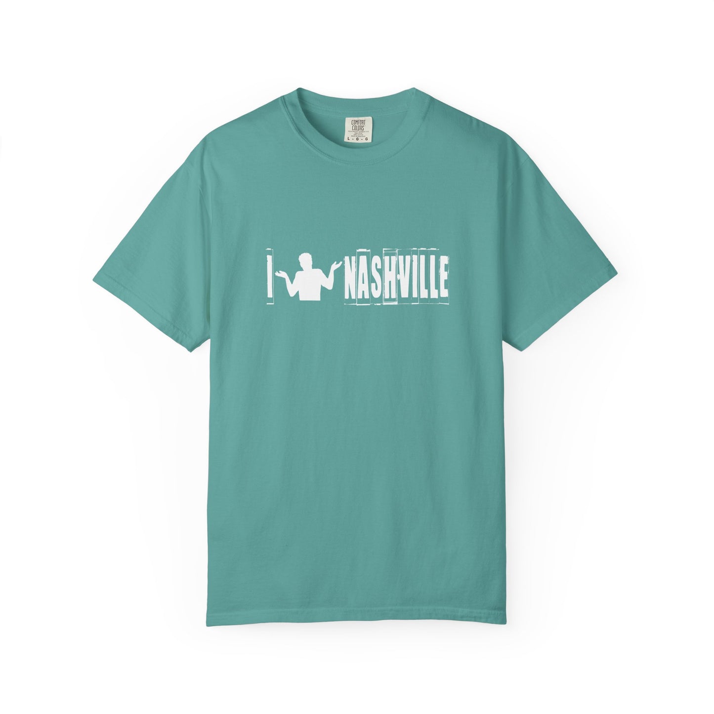 B6)  I Shrug Nashville - Unisex Garment-Dyed T-Shirt
